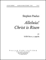 Alleluia! Christ Is Risen SATB choral sheet music cover